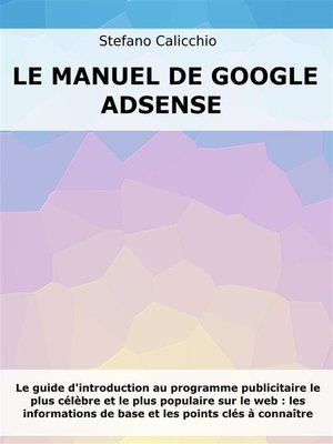cover image of Le manuel de Google Adsense